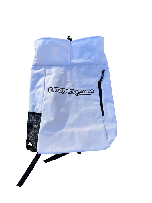 White Be Your Own Baller Backpack